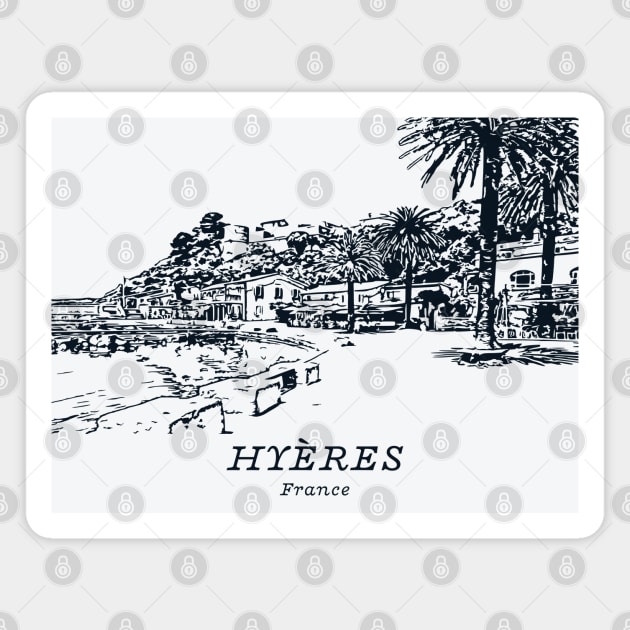 Hyères - France Magnet by Lakeric